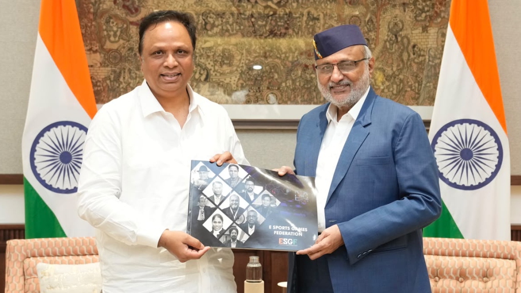 Distinguished guest at a mind sports event